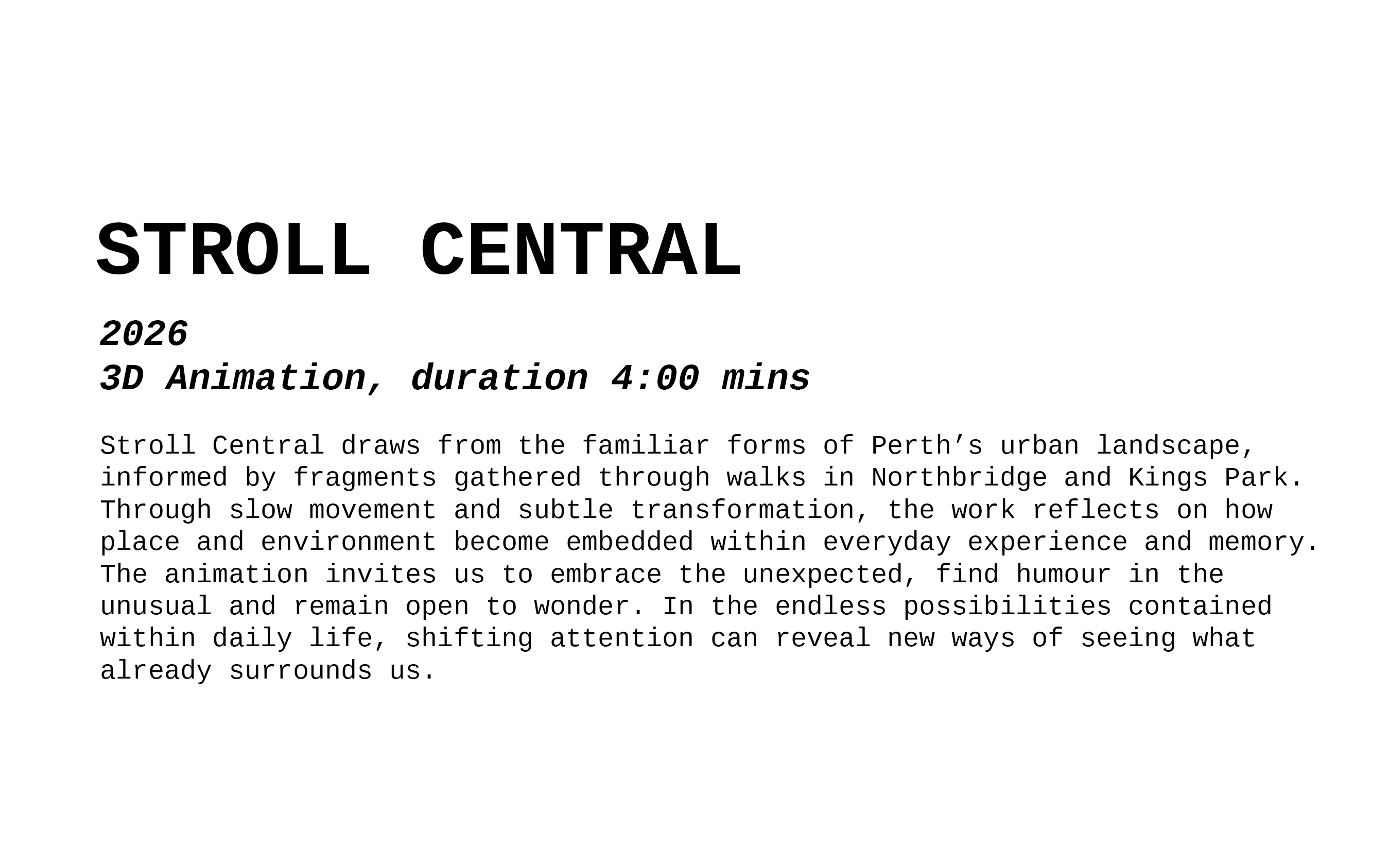 Stroll Central Didactic